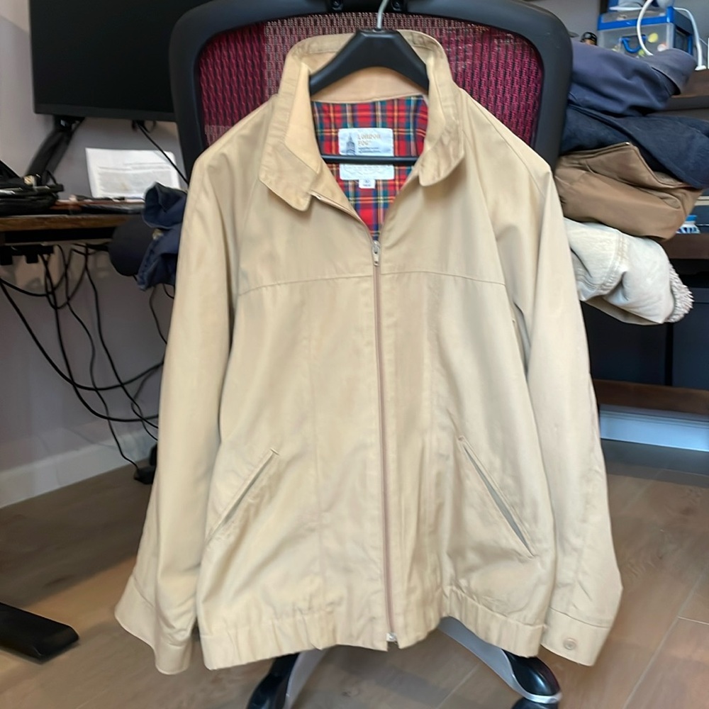 London Fog Vintage Rain Jacket - Mens Small or 40 Regular